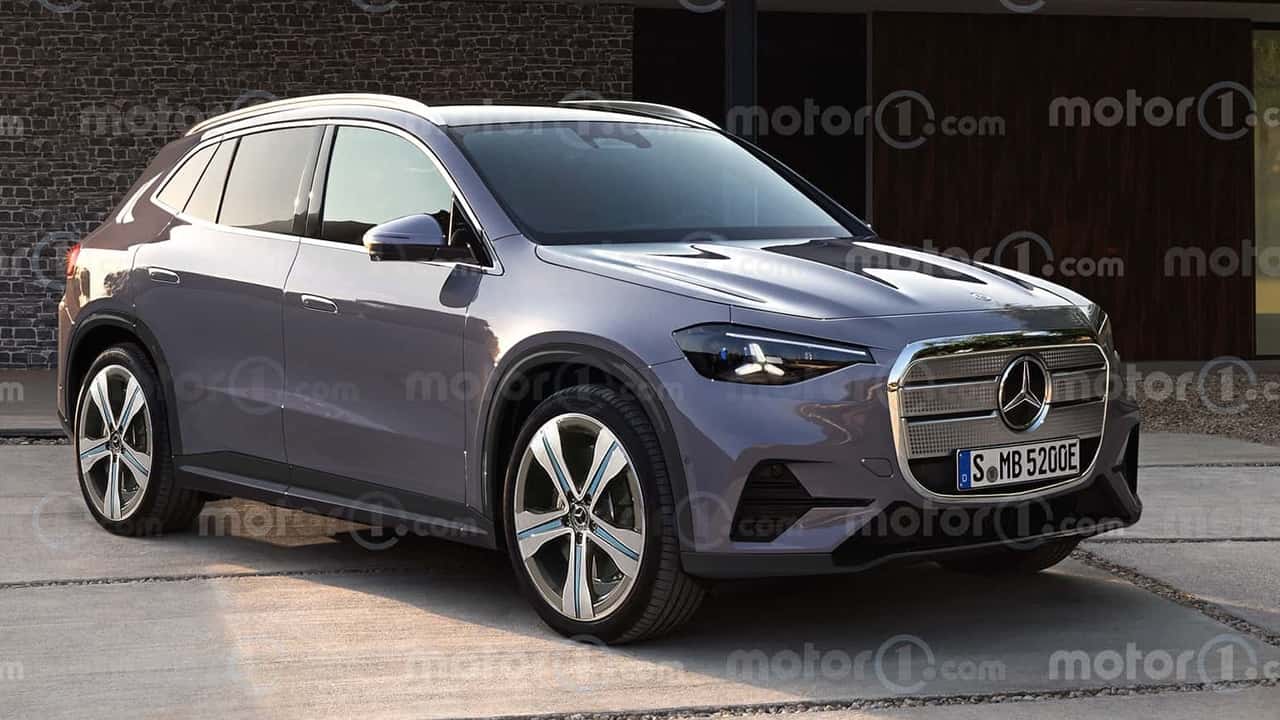 Mercedes GLA EQ als Rendering