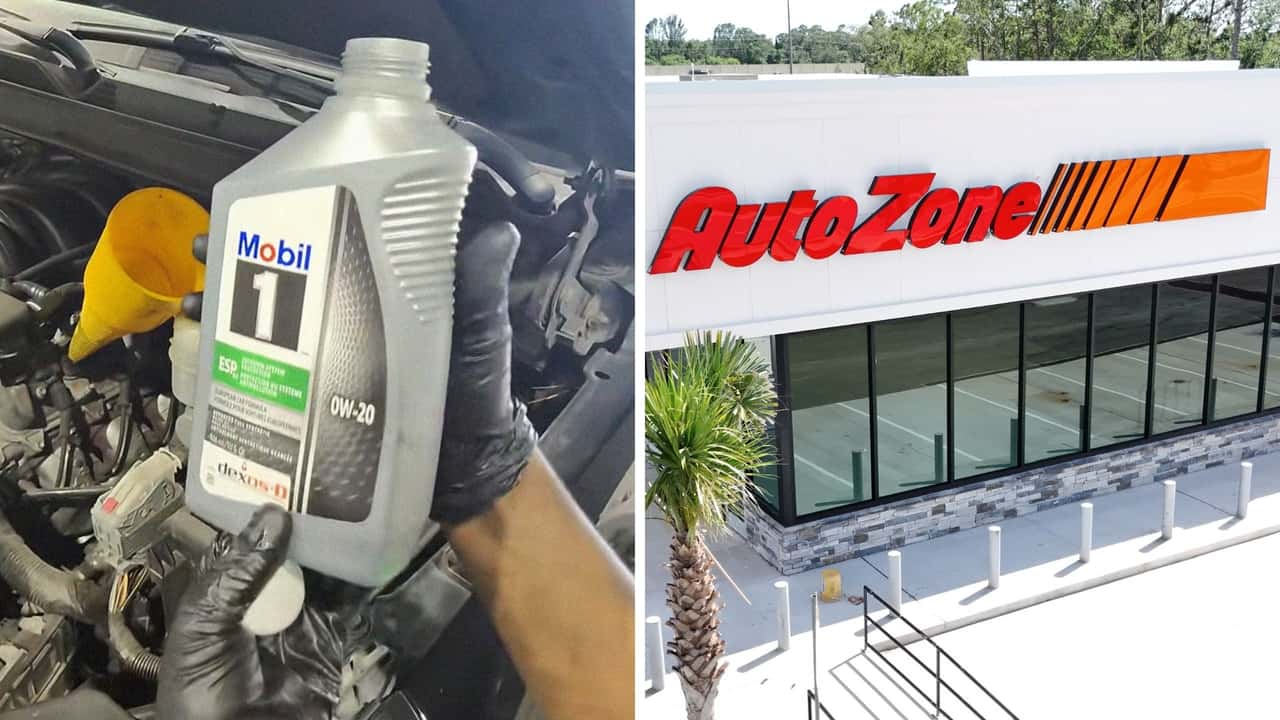 Man buys Mobil 1 oil at AutoZone. Then they gave him two different kinds