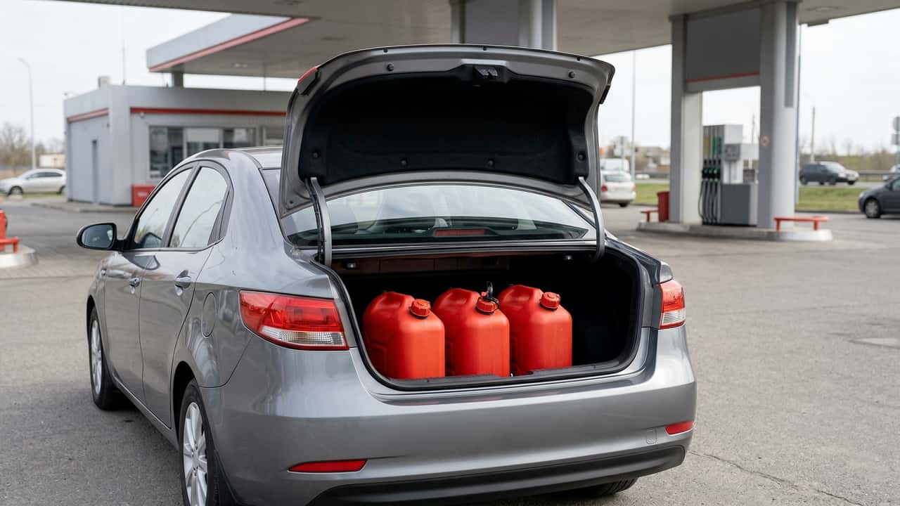 Trasporto carburante taniche auto