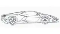 Nuova Lamborghini V12, i disegni tecnici