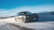 BMW i7 2023 en Arjeplog, Suecia