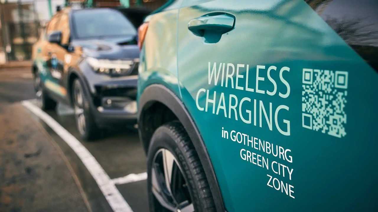 Stations de recharge sans fil Volvo à Göteborg