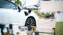 XPENG P5 plugged in