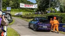 Porsche Cayenne Electric at British mountain race