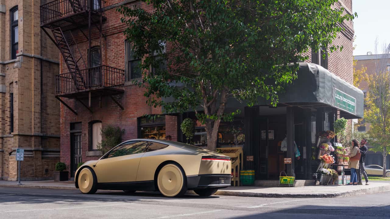 La Tesla Cybercab in una foto ufficiale