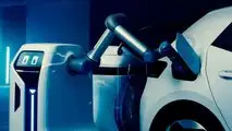 The prototype of the Volkswagen’s Mobile Charging Robot