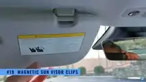 2021 Tesla Model 3 refresh sun visor magnetic clips
