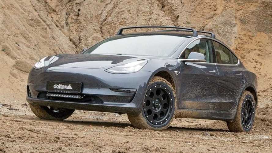 Una Tesla Model 3 per l'offroad? Con il kit tedesco da 3.000 euro si può