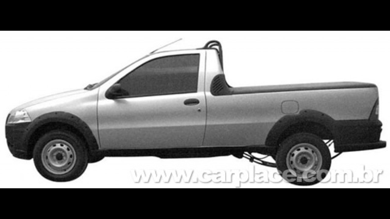 Nova Fiat Strada 2009 terá frente do Palio? Fotos revelam versão simples