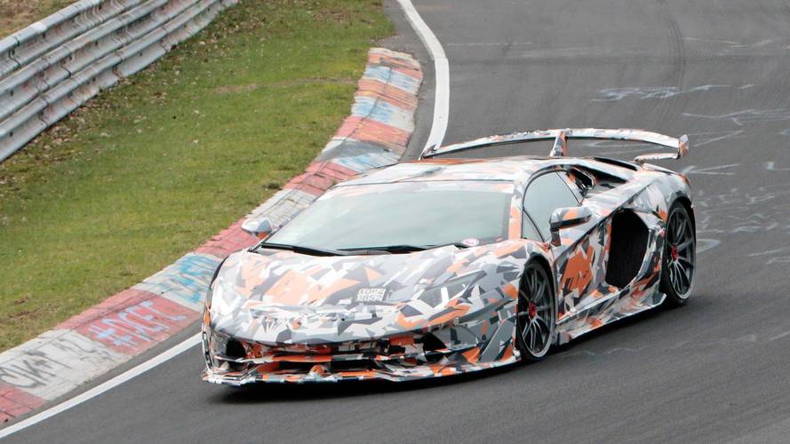 2019 Lamborghini Aventador SV Jota spy shots