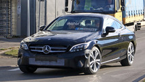 2018 Mercedes C-Class Coupe facelift spy photo