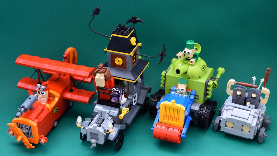 Wacky Races in Lego form