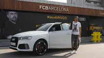 Barcelona players receive new Audi cars