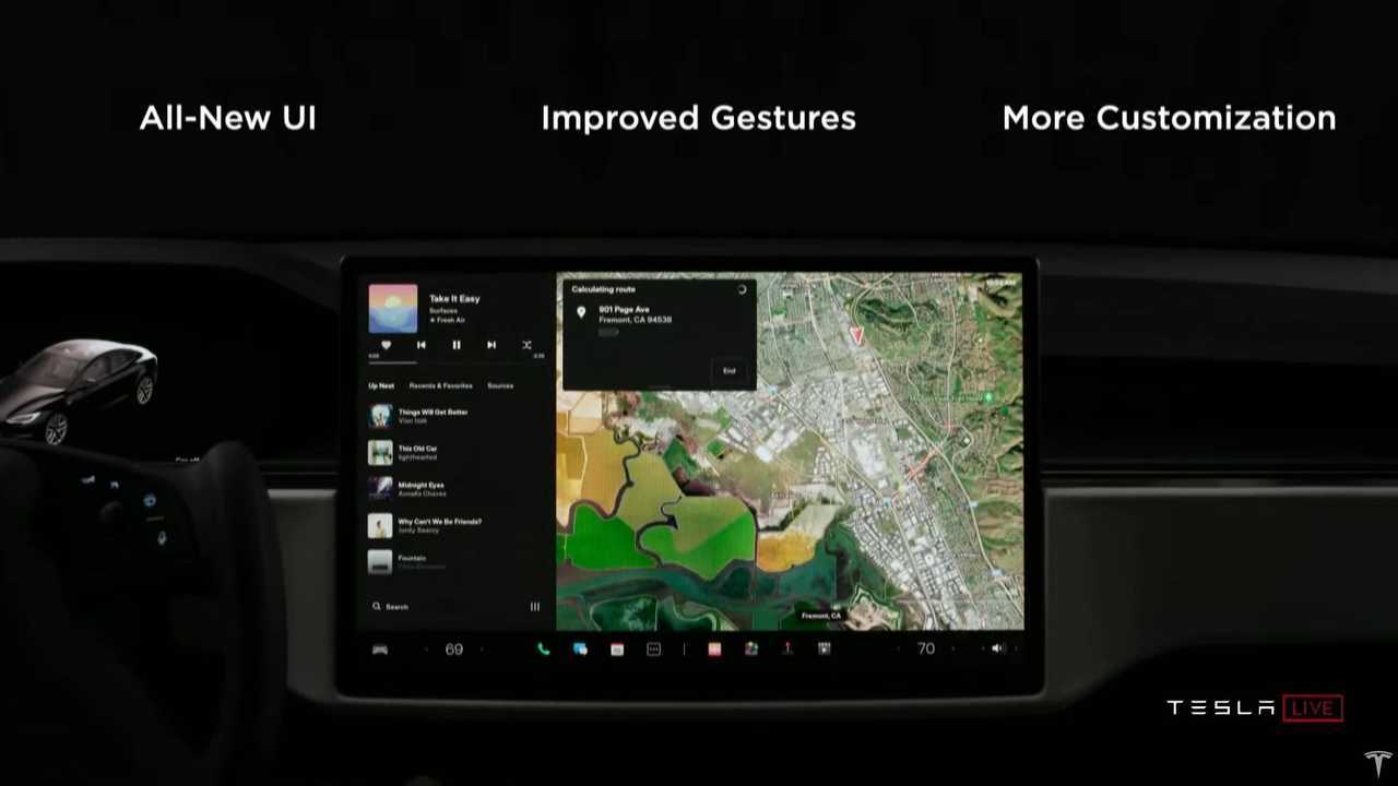 Tesla Model S Plaid infotainment