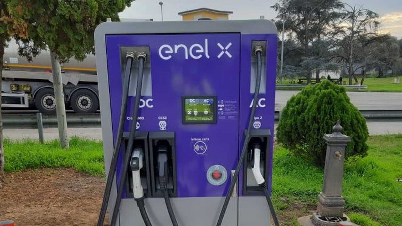 A2 Autostrada del Mediterraneo colonnine ricarica auto elettriche in aree di servizio (dicembre 2020)