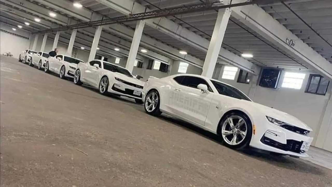 Chevrolet Camaro police cars with the Harris County Sheriff's Office.