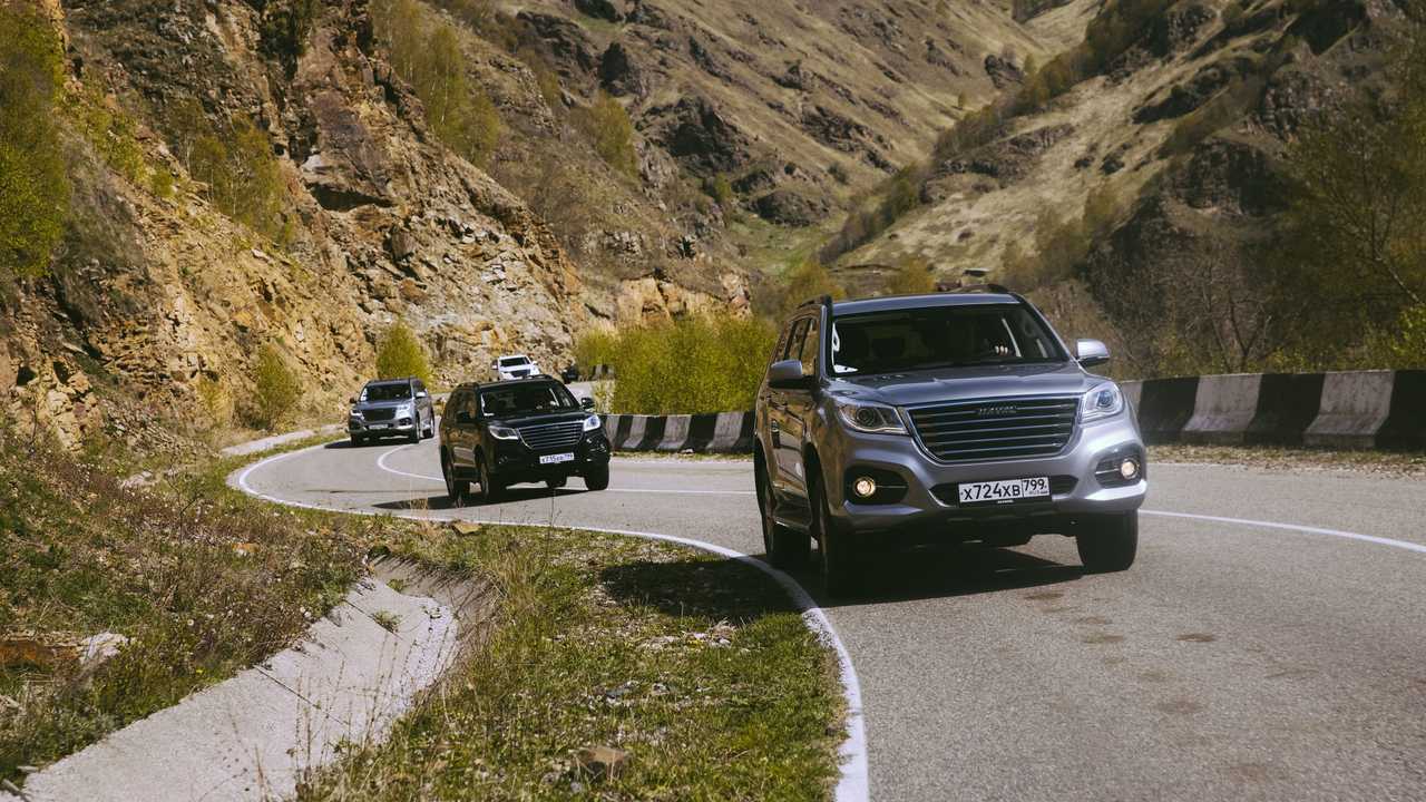 Haval H9 (2021) на серпантине