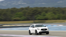 Sebastian Vettel testing Infiniti models at Paul Ricard 28.5.2013