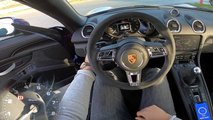 Porsche 718 Spyder'ın 305 km/sa hıza ulaşmasını izleyin!