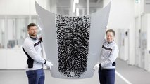 Porsche 911 with fingerprint on the hood