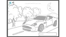 Aston Martin Vanquish zum Ausmalen