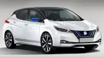 Nuova Nissan Leaf, il rendering
