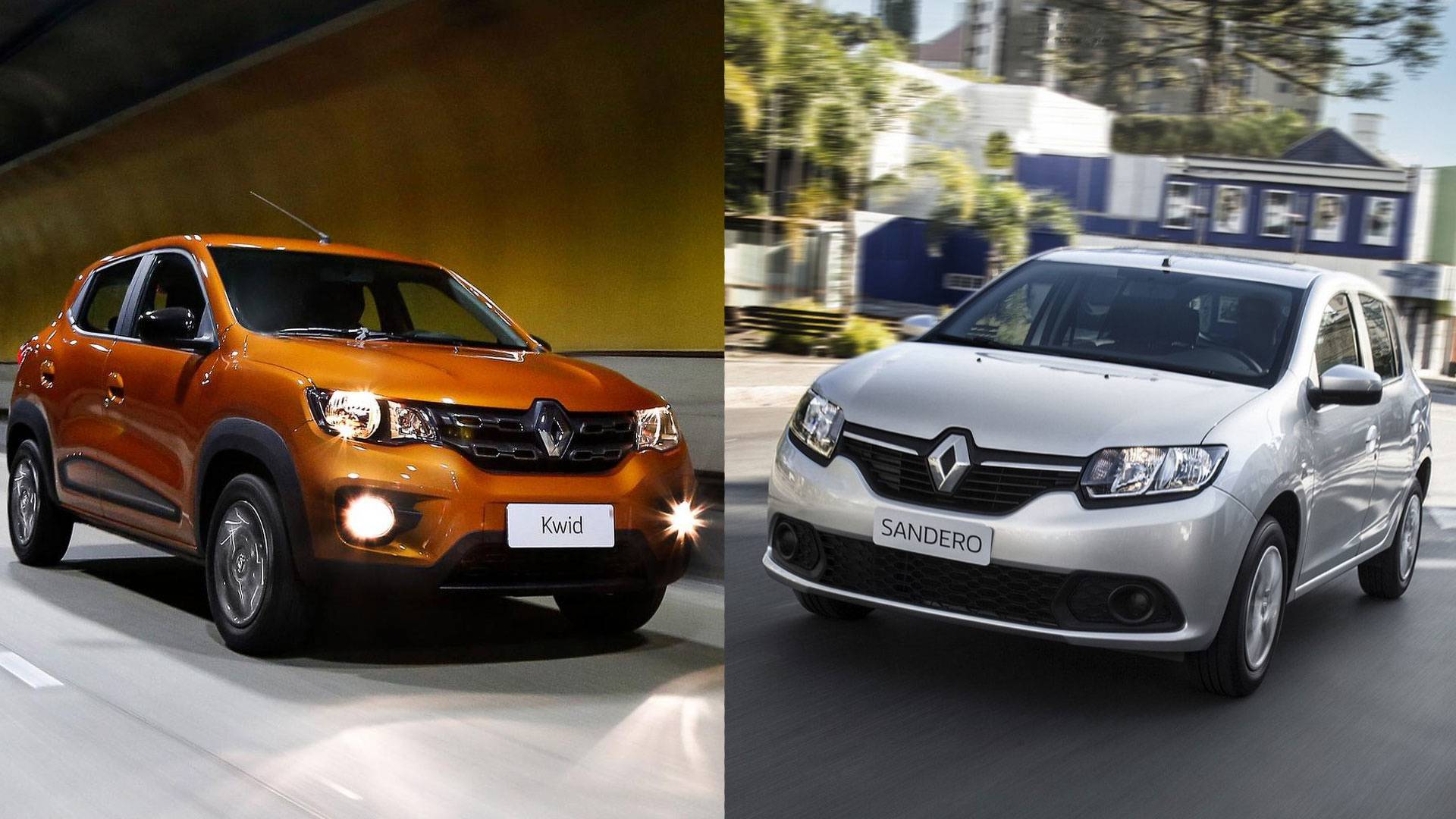 Briga em casa Renault Kwid Intense vs. Sandero Authentique Briga em casa Renault Kwid Intense vs. Sandero Authentique