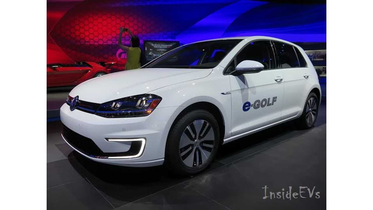 VW e-Golf - A Tricky Peg For 2015 (shown from LA Auto Show)