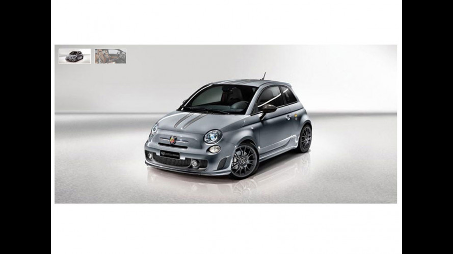 Abarth 695 Tributo Ferrari Blu Abu Dhabi e Grigio Titanio