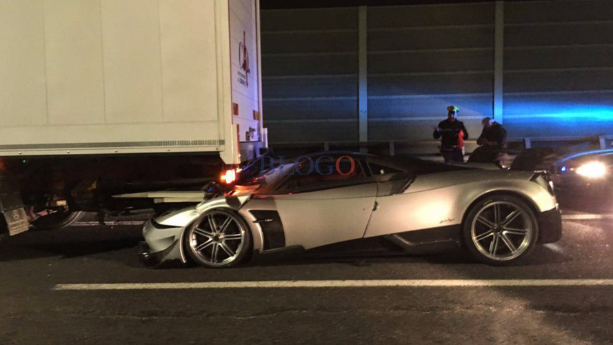 Pagani Huayra BC crash