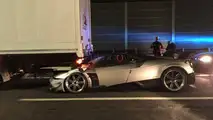 Pagani Huayra BC crash