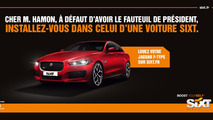 Publicité Sixt présidentielle