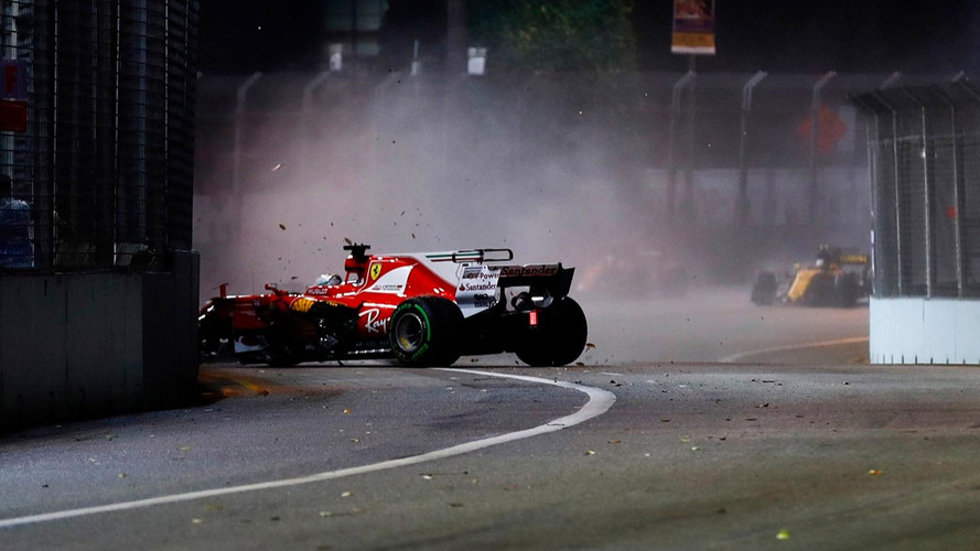 Crash Vettel Singapour GP