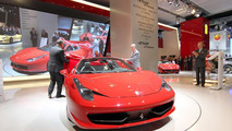 Ferrari 458 Spider live in Frankfurt 14.09.2011