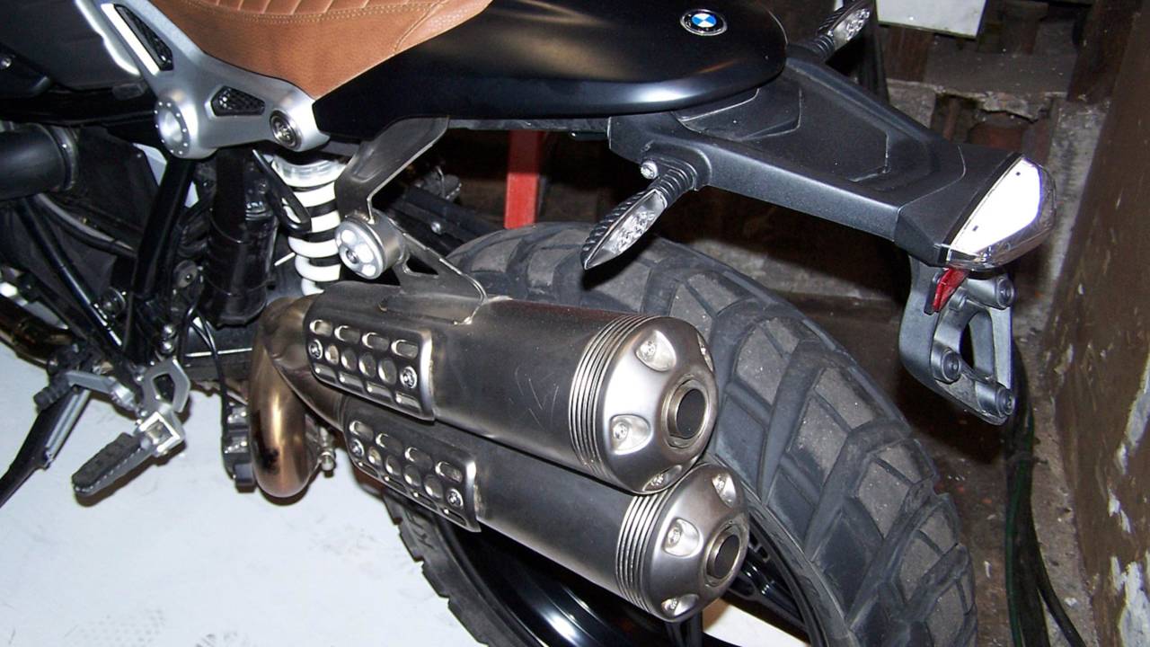 High mounted exhaust