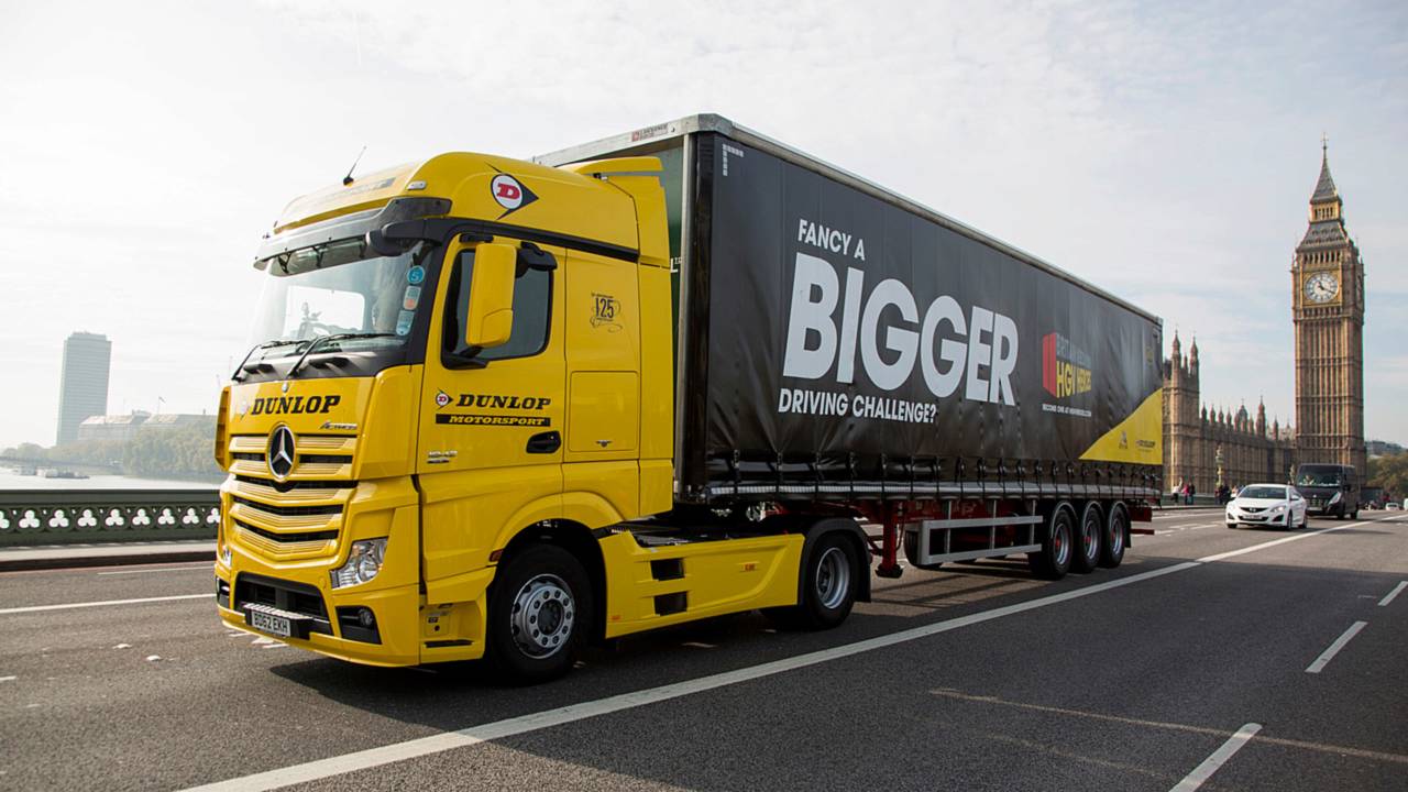 RHA Dunlop lorry in London