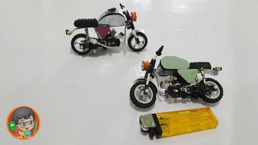 DIY: How To Build A Tiny Motorcycle With A Lighter