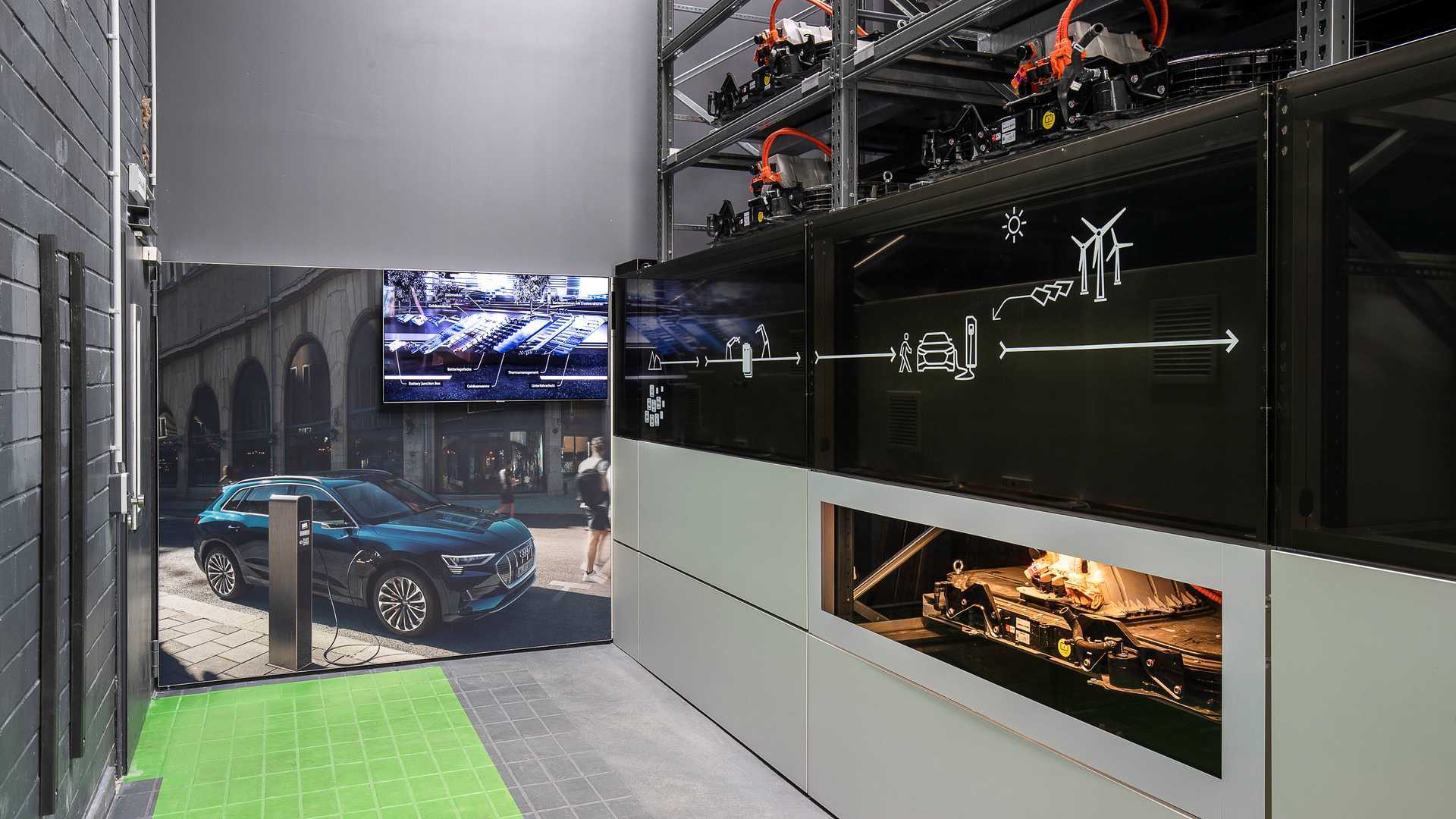 Audi Battery Storage Unit on Berlin EUREF Campus