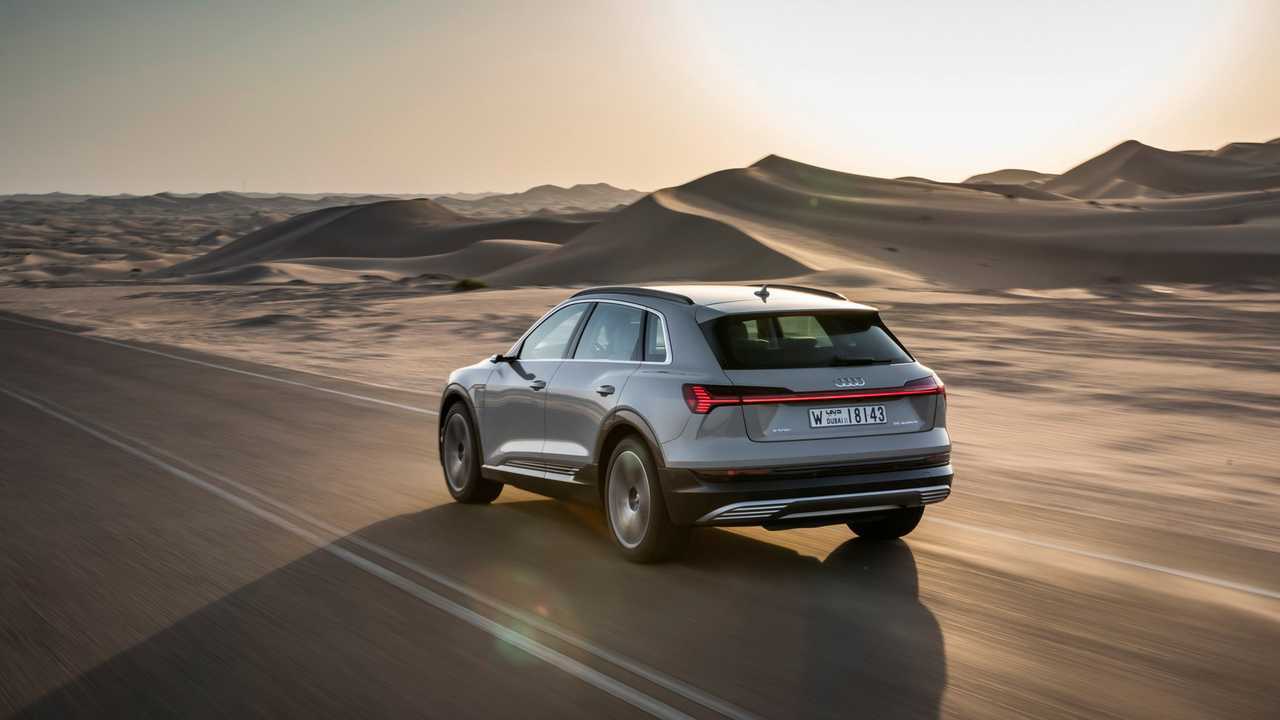 Audi e-tron abu dhabi test