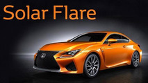 Lexus RC F with Solar Flare paint