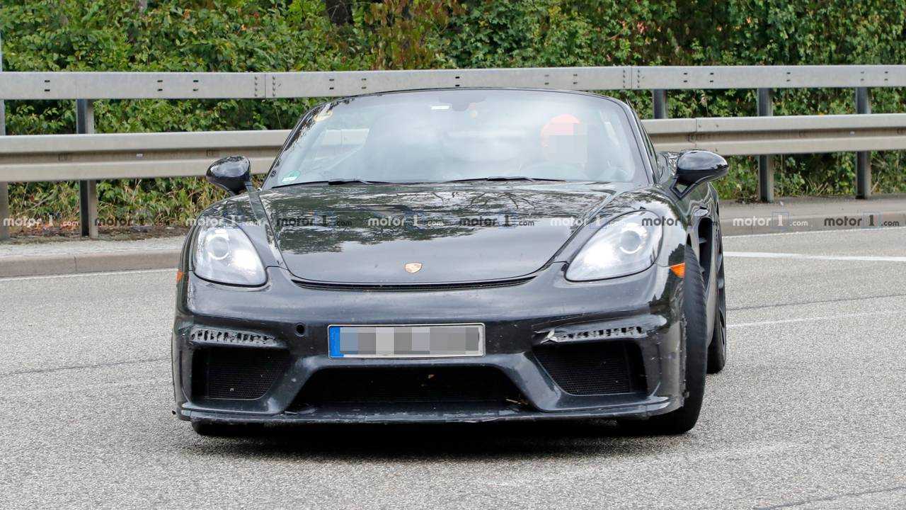 Porsche 718 Boxster Spyder Spy Photo