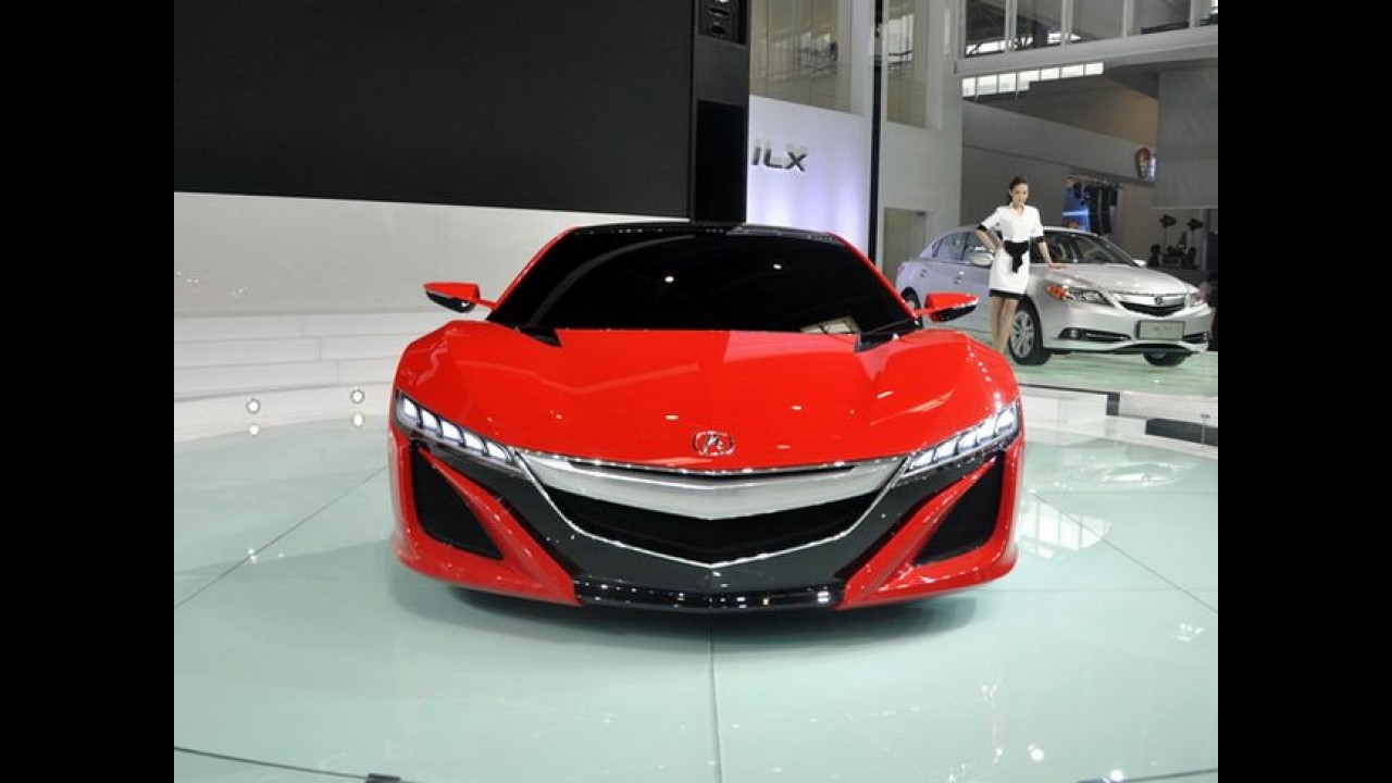 Salão de Pequim: Acura NSX Concept ganha cor vermelha na China