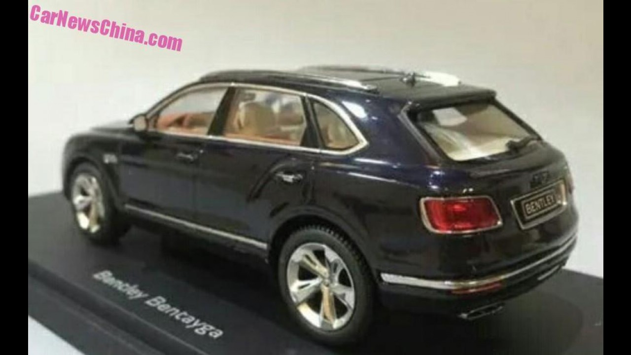 "Segredinho": miniatura revela versão final do SUV Bentley Bentayga