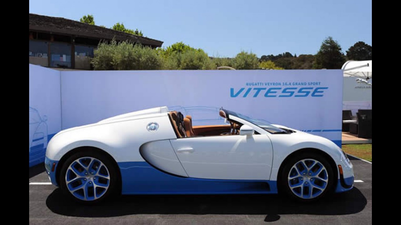Bugatti mostra Veyron 16.4 Grand Sport Vitesse de 2,5 milhões de dólares em Pebble Beach