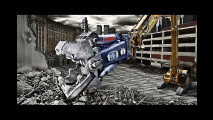 März: LST XMB 5500 Demolator Abbruchschere (Basel, Schweiz)