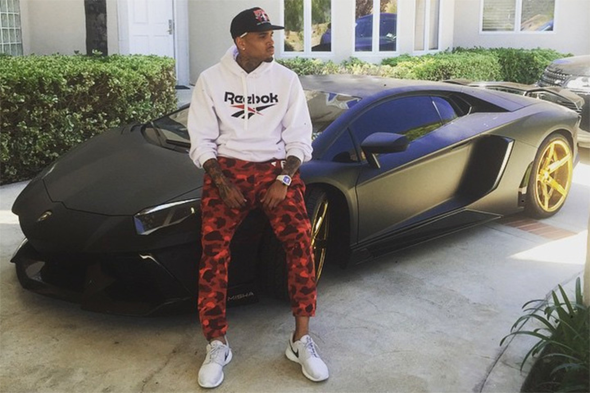 Chris Brown's Misha Designs Lamborghini Aventador Is Contrasting Opulence