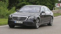 Mercedes S Class facelift spy photo