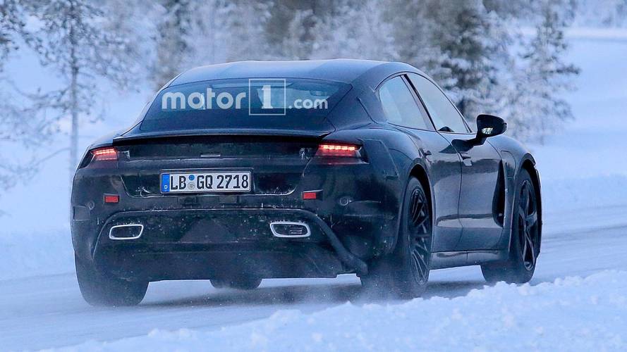 Porsche Mission E kış testi casus fotoğraf
