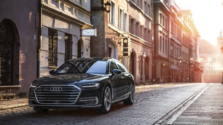 2019 Audi A8'in Polonya'da Çekilmiş Fotoğrafları