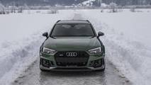 Audi Rs4 Avant Flaunts Sonoma Green Paint In A Winter
